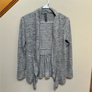 Gray sweater with bow in back